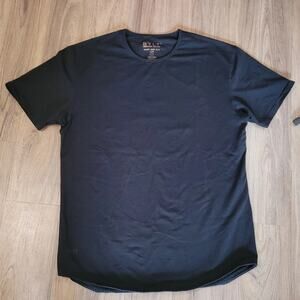 BYLT Drop-Cut Tee Men's L Black Short Sleeve Stretch Casual Shirt Athletic Fit